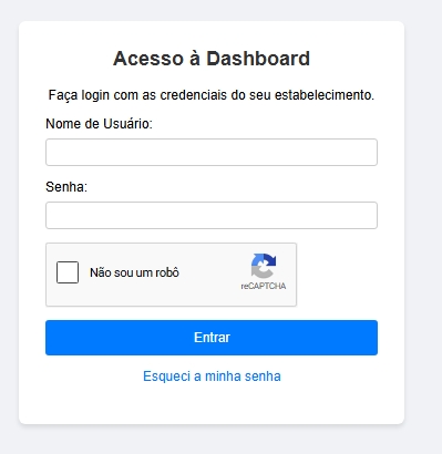 Tela de Login do Portal Bartz